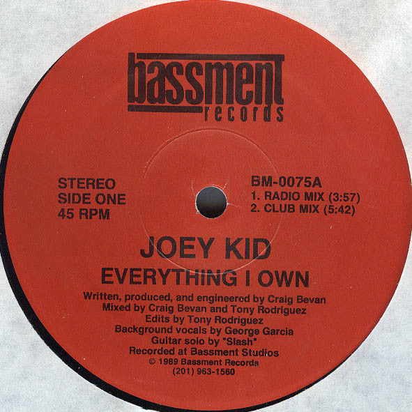 Joey Kid : Everything I Own (12")