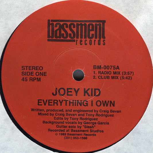 Joey Kid : Everything I Own (12")