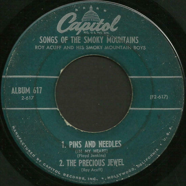 Roy Acuff And His Smoky Mountain Boys : Songs Of The Smoky Mountains Vol. 2 (7", EP)