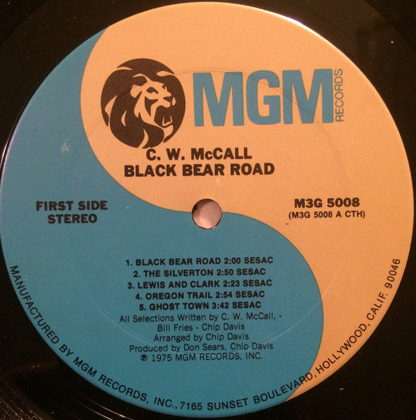 C.W. McCall : Black Bear Road (LP, Album, Uni)