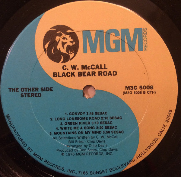 C.W. McCall : Black Bear Road (LP, Album, Uni)