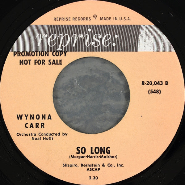 Wynona Carr : Down By The Riverside (7", Single, Promo)