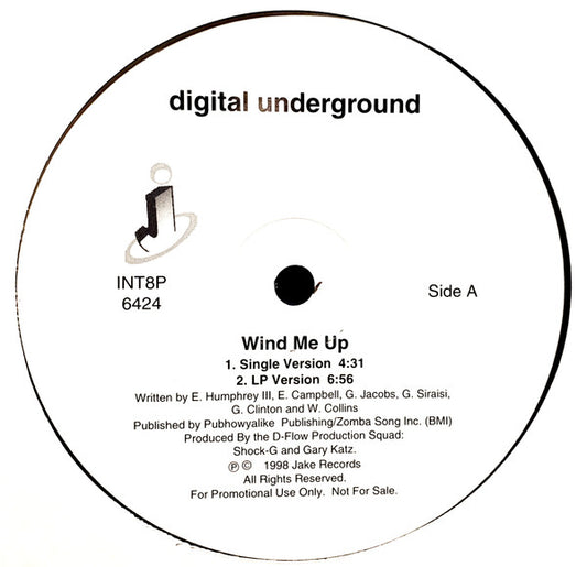 Digital Underground : Wind Me Up (12", Promo)