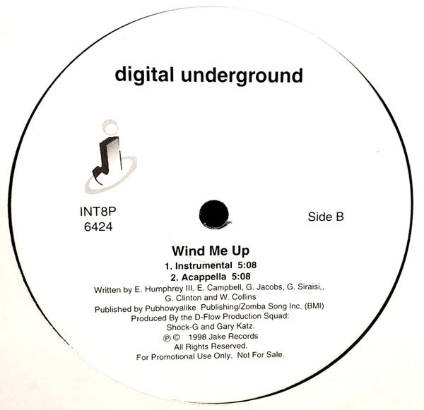 Digital Underground : Wind Me Up (12", Promo)