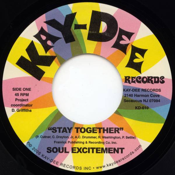 Soul Excitement : Stay Together / Smile (7", Single, RE)