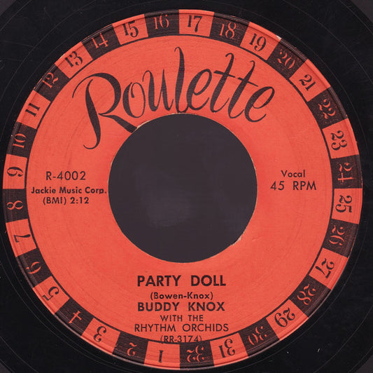 Buddy Knox With The Rhythm Orchids : Party Doll (7", Single, Mon)