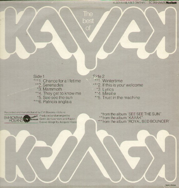 Kayak : The Best Of Kayak (LP, Comp)