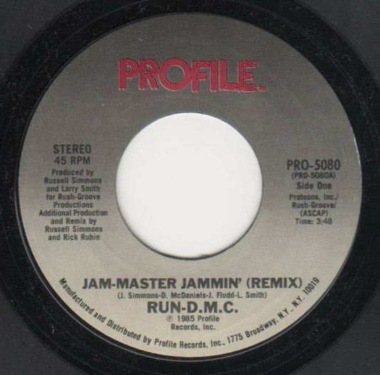 Run-D.M.C.* : Jam-Master Jammin' (Remix) (7", Styrene)