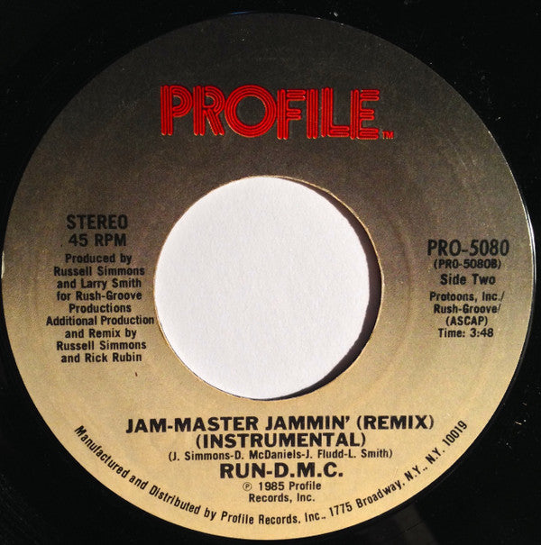 Run-D.M.C.* : Jam-Master Jammin' (Remix) (7", Styrene)
