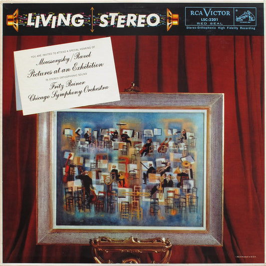 Moussorgsky* / Ravel*, Fritz Reiner, Chicago Symphony Orchestra : Pictures At An Exhibition (LP, Ind)