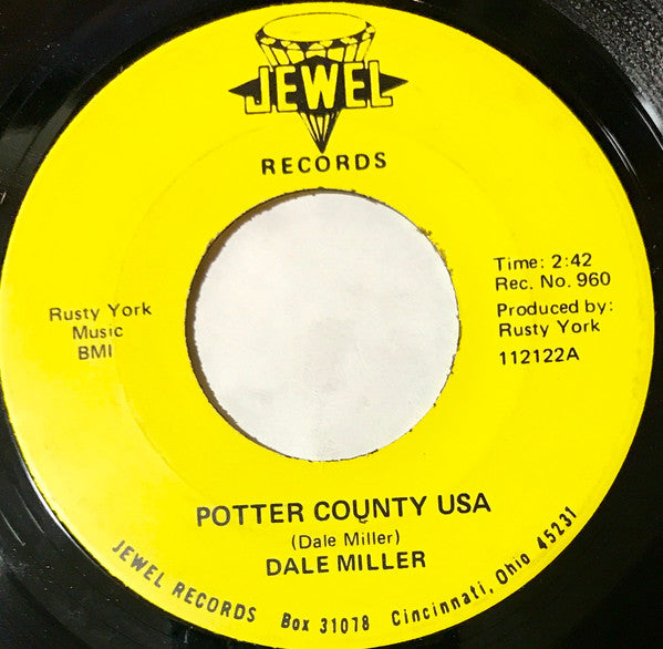 Dale Miller : Potter County USA (7")