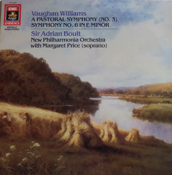 Ralph Vaughan Williams - New Philharmonia Orchestra, Sir Adrian Boult, Margaret Price : A Pastoral Symphony (Symphony No.3) / Symphony No. 6 In E Minor (LP, Album, Comp, RE, RM)