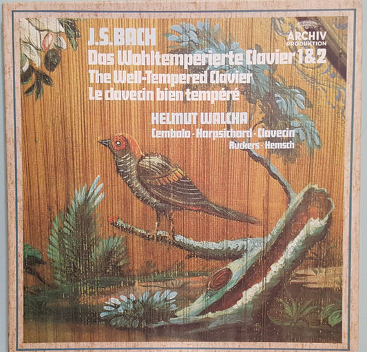 J.S. Bach*, Helmut Walcha : Das Wohltemperierte Klavier I & II = The Well-Tempered Clavier = Le Clavier Bien Tempéré (5xLP, RE + Box)