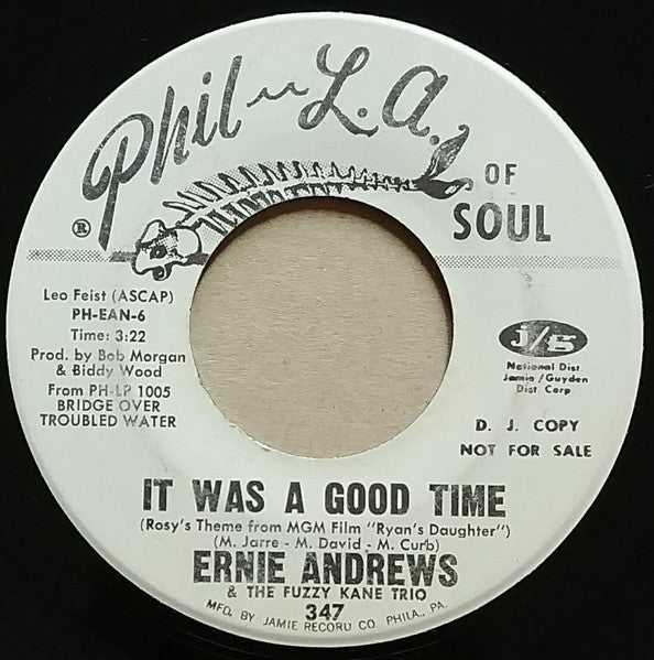 Ernie Andrews : Fire And Rain / It Was A Good Time (7", Single, Promo)