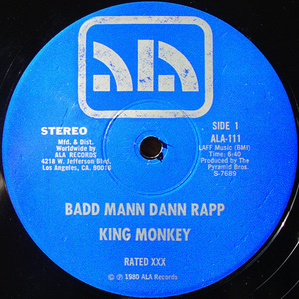 King Monkey : Badd Mann Dann Rapp (12")