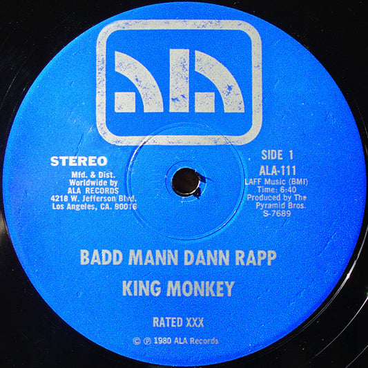 King Monkey : Badd Mann Dann Rapp (12")