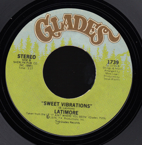 Latimore (2) : Somethin' 'Bout 'Cha / Sweet Vibrations (7", Styrene)