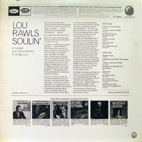 Lou Rawls : Soulin' (LP, Album, RP, Spe)