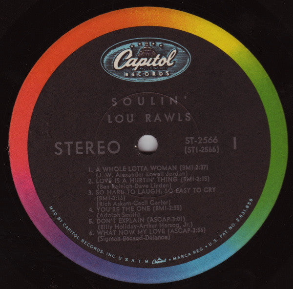 Lou Rawls : Soulin' (LP, Album, RP, Spe)