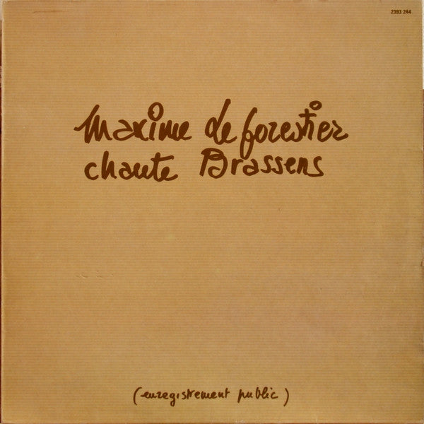 Maxime Le Forestier : Chante Brassens (LP, Album)
