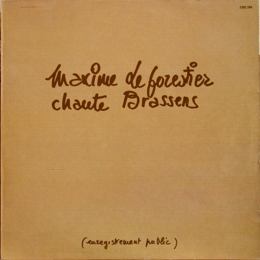 Maxime Le Forestier : Chante Brassens (LP, Album)