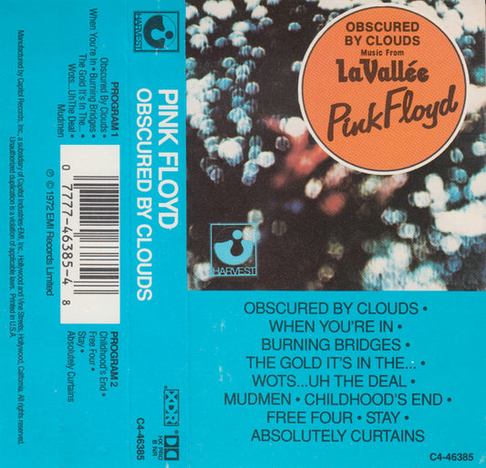 Pink Floyd : Obscured By Clouds (Cass, Album, RE, Dol)