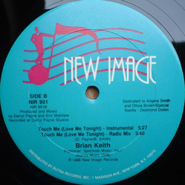 Brian Keith : Touch Me (Love Me Tonight) (12")