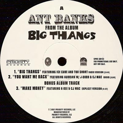 Ant Banks : Big Theezeez From The Ant Banks Album Big Thangs (12", Promo)