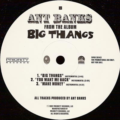 Ant Banks : Big Theezeez From The Ant Banks Album Big Thangs (12", Promo)