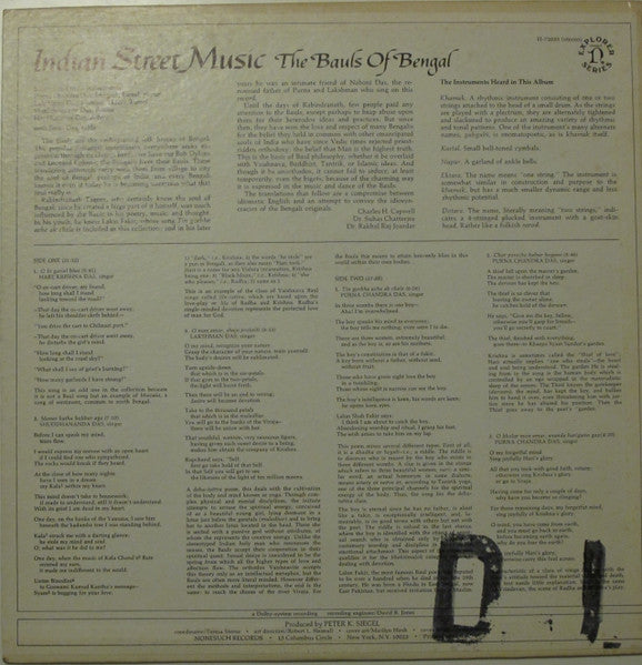 Bauls : Indian Street Music (LP, No )