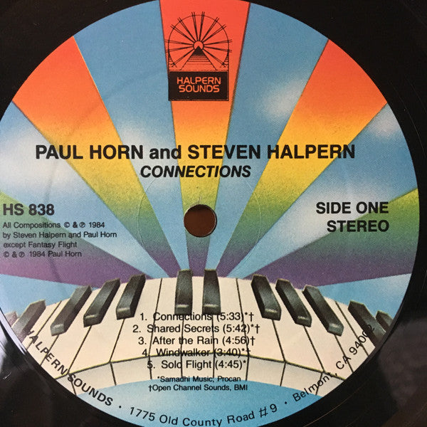 Paul Horn / Steven Halpern : Connections (LP, Album, M/Print)