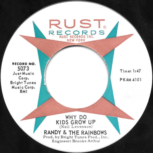 Randy & The Rainbows : Why Do Kids Grow Up (7")