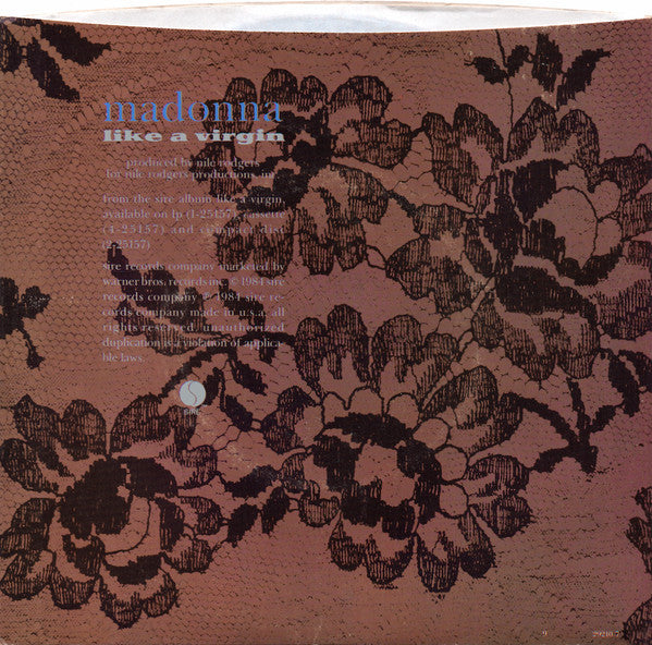 Madonna : Like A Virgin (7", Single, Spe)