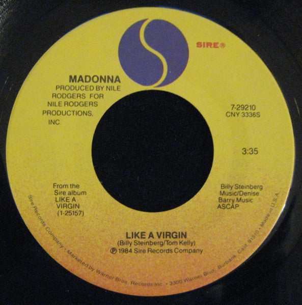 Madonna : Like A Virgin (7", Single, Spe)