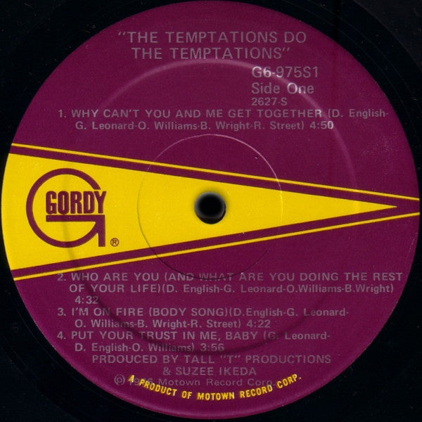 The Temptations : Do The Temptations (LP, Album)