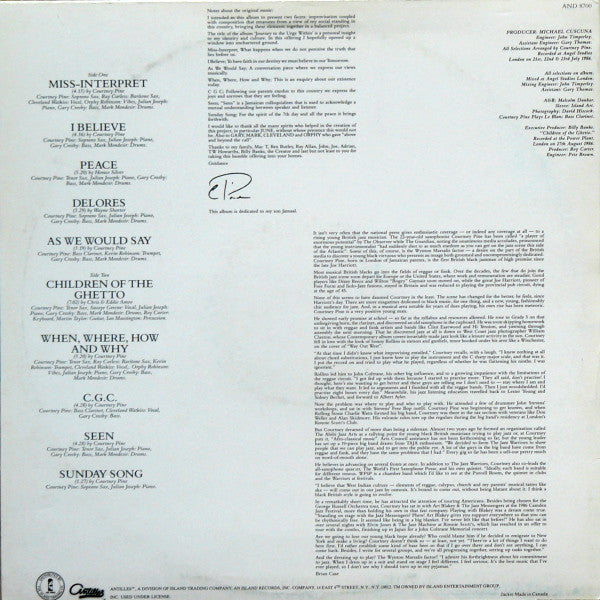 Courtney Pine : Journey To The Urge Within (LP, Album, Hau)