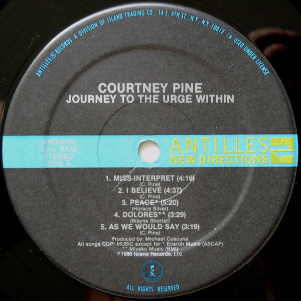 Courtney Pine : Journey To The Urge Within (LP, Album, Hau)