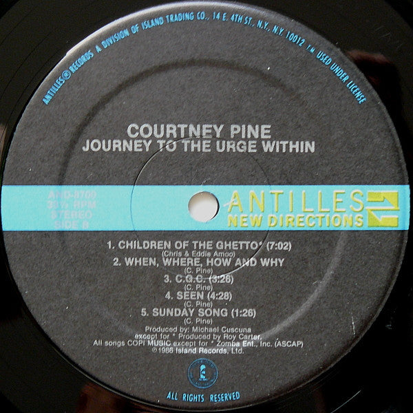 Courtney Pine : Journey To The Urge Within (LP, Album, Hau)