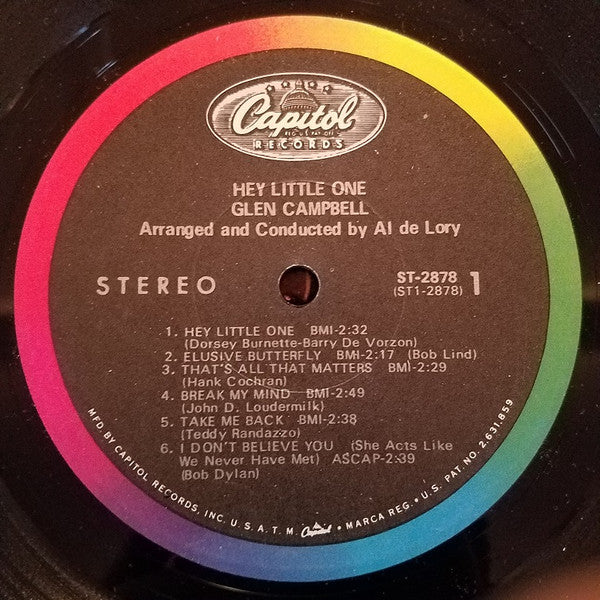 Glen Campbell : Hey, Little One (LP, Album, Los)