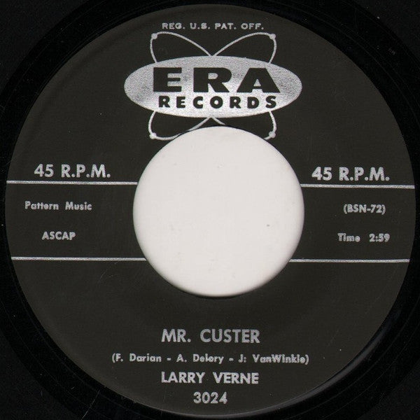 Larry Verne : Mr. Custer (7", Single)