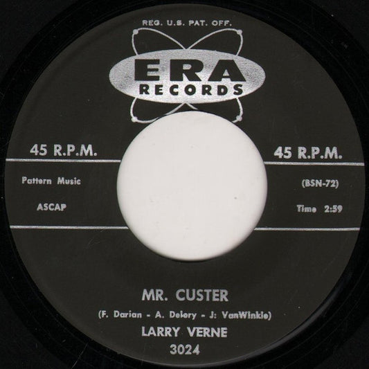 Larry Verne : Mr. Custer (7", Single)