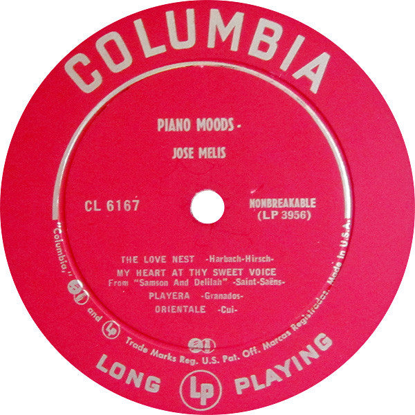 José Melis : Piano Moods (10", Album, RP)