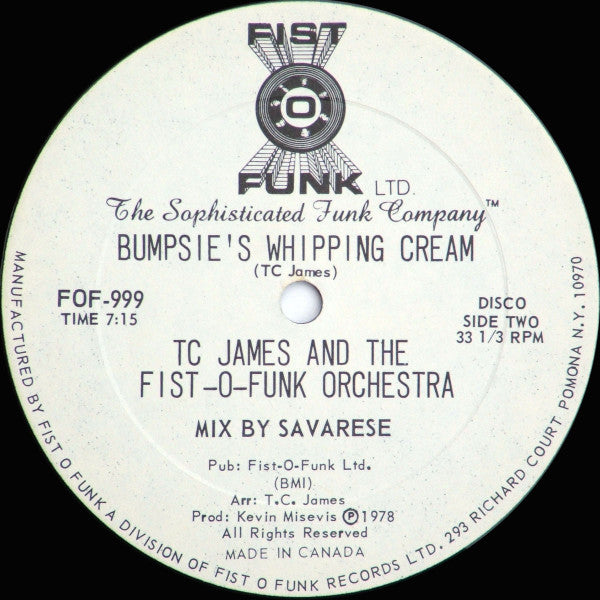 Tom C. James And The Fist-O-Funk Orchestra : Dance All Over The World (12")