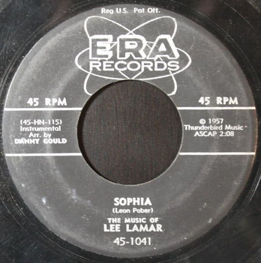 Lee Lamar : Sophia / Teenage Pedal Pushers (7", Single)
