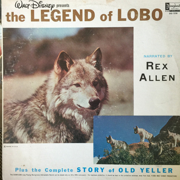 Rex Allen, Fess Parker : The Legend Of Lobo / Old Yeller (LP, Album)