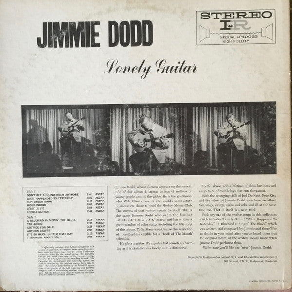 Jimmie Dodd : Lonely Guitar (LP, Album)
