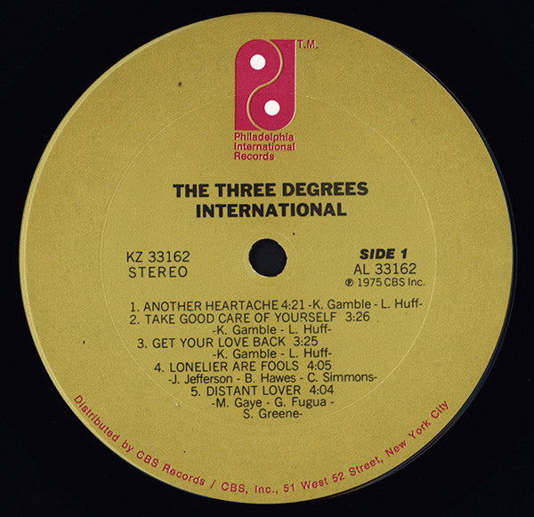 The Three Degrees : International (LP, Album, San)