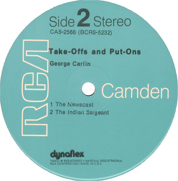 George Carlin : Take-Offs & Put-Ons (LP, Album, RE)