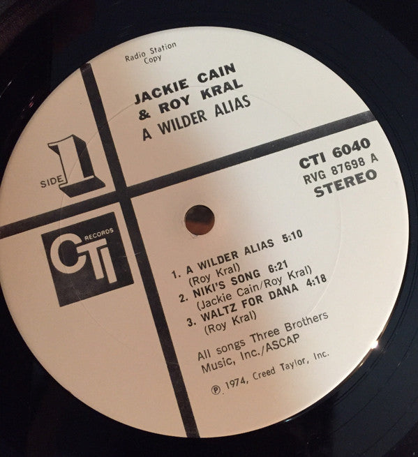 Jackie Cain & Roy Kral* : A Wilder Alias (LP, Promo, W/Lbl, Gat)