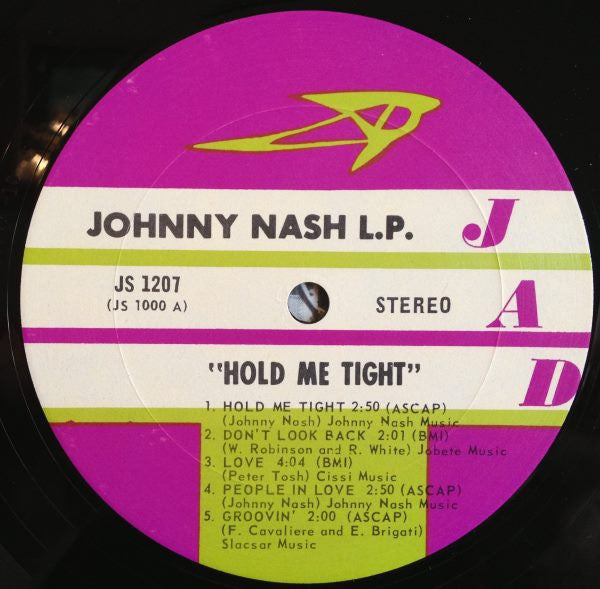 Johnny Nash : Hold Me Tight (LP, Album, San)